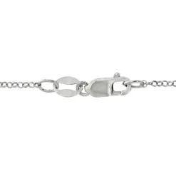 Scorpio Lab Created White Sapphire Necklace In Sterling Silver