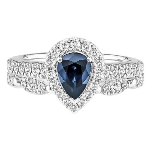 Shades Of Love™ Sapphire & 1/2 Ct. Tw. Diamond Ring In 14K White Gold