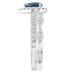Shades Of Love™ Sapphire & 1/2 Ct. Tw. Diamond Ring In 14K White Gold