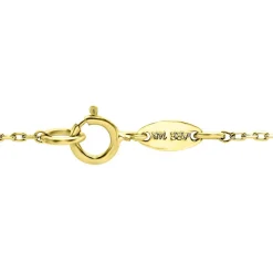 Sideways Cross Necklace In 14K Yellow Gold