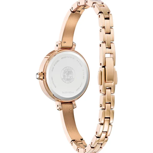 Silhouette Crystal Women's Watch In Rose Gold-Tone Ion-Plated Stainless Steel, 25Mm