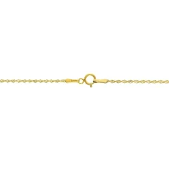 Singapore Chain In 14K Yellow Gold, 18"