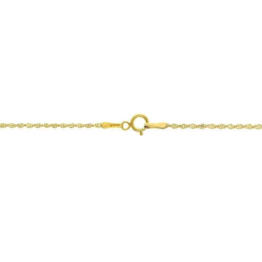 Singapore Chain In 14K Yellow Gold, 18"