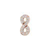 Single Stud Earring With Diamond Infinity Symbol