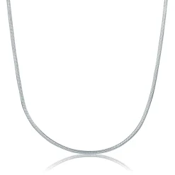 Snake Chain In Sterling Silver, 24"
