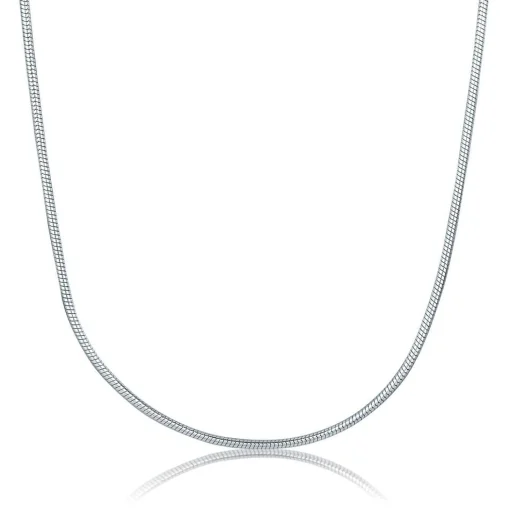Snake Chain In Sterling Silver, 24"