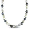South Sea & Tahitian Pearl Necklace In 14K Yellow Gold