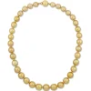 South Sea Pearl And Diamond Necklace In 14K Yellow Gold