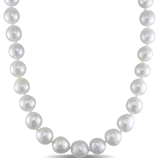 South Sea Pearl Necklace In 14K Yellow Gold, 10-12Mm, 18"