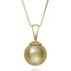 South Sea Pearl Pendant In 14K Yellow Gold