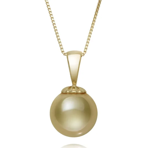 South Sea Pearl Pendant In 14K Yellow Gold