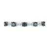 Stacking Ring With Black & White Diamonds In 10K White Gold (1/4Ctw)