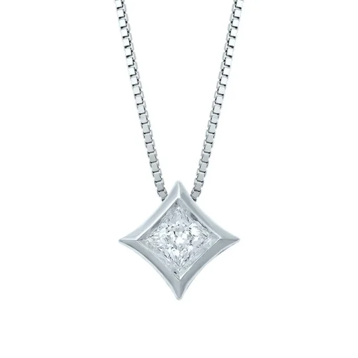 Starra™ 1/4 Ct. Tw. Diamond Solitaire Pendant In 14K White Gold