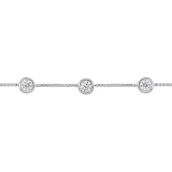 Station Bolo Bracelet With Moissanite In Sterling Silver (1 1/4 Ct. Tw.)