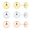 Stud Earrings Set In 14K Gold