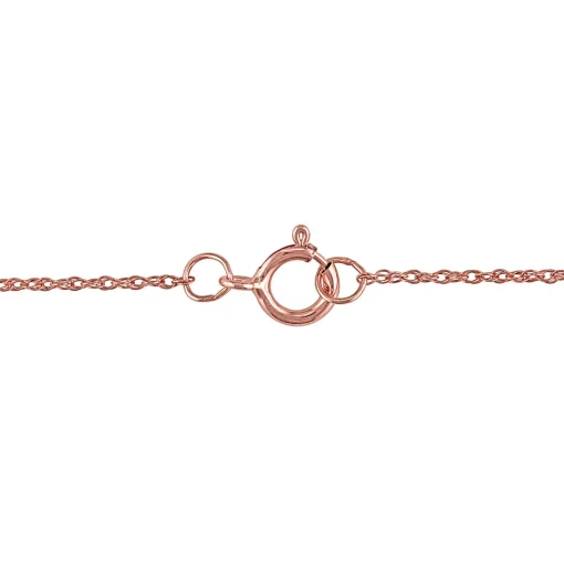 Tanzanite & Diamond Pendant In 10K Rose Gold