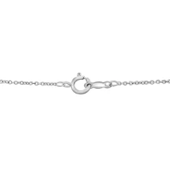 Teardrop Lab Created Blue & White Sapphire Pendant In 10K White Gold