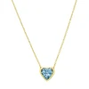 Topaz Necklace In 10K Yellow Gold