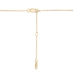 Two-Tone Linked Circle Necklace In Vermeil