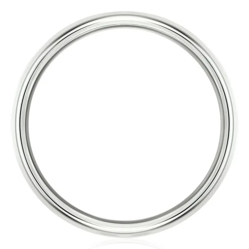 Wedding Band In 10K White Gold, 6Mm
