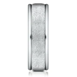 Wedding Band In 10K White Gold, 6Mm