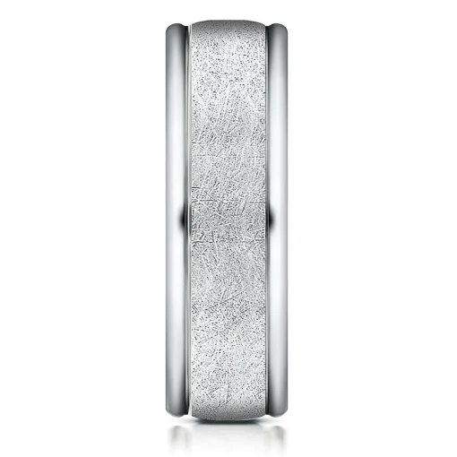 Wedding Band In 10K White Gold, 6Mm