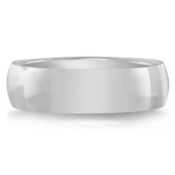 Wedding Band In Platinum, 6Mm